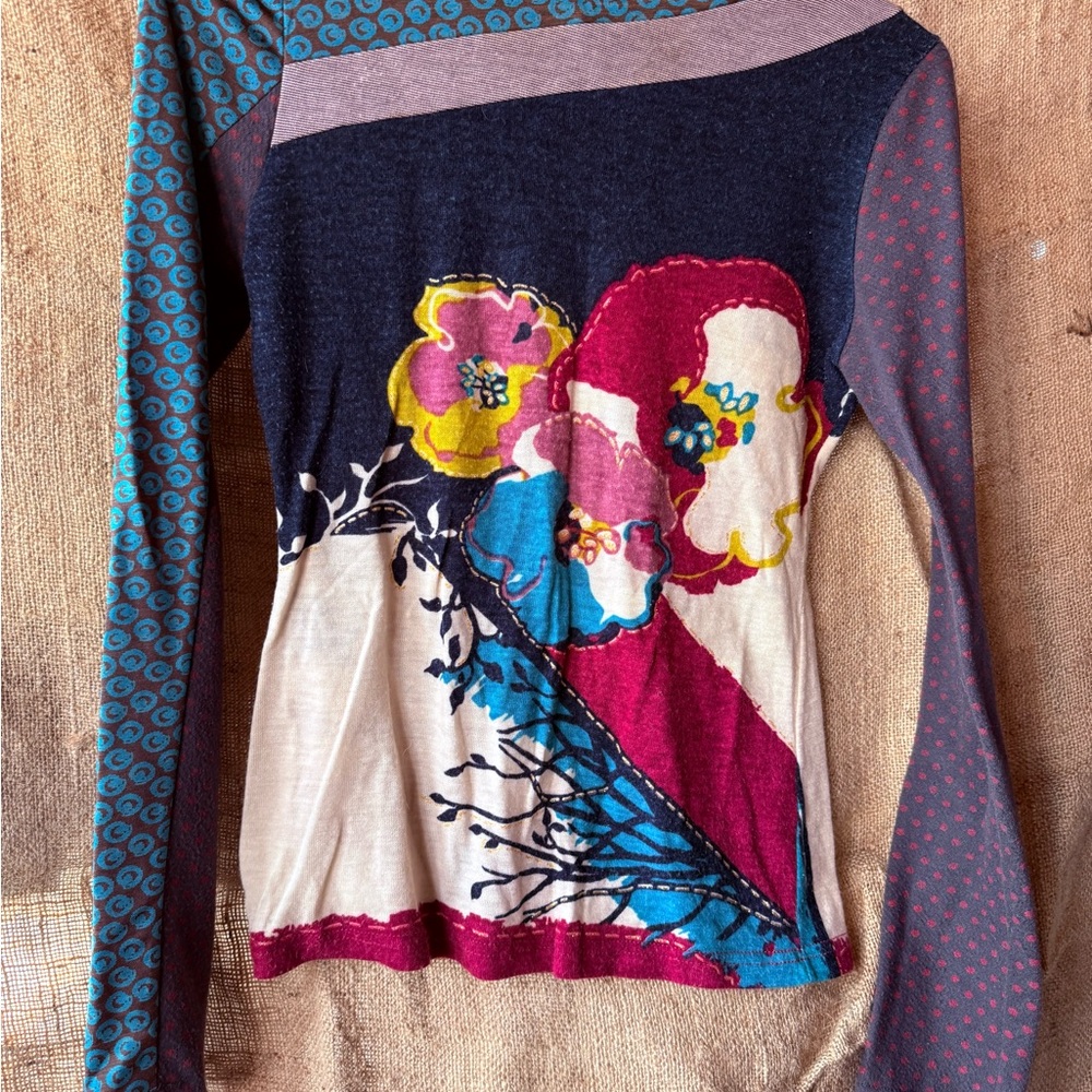 Anac Multicolor Floral Long Sleeve Top